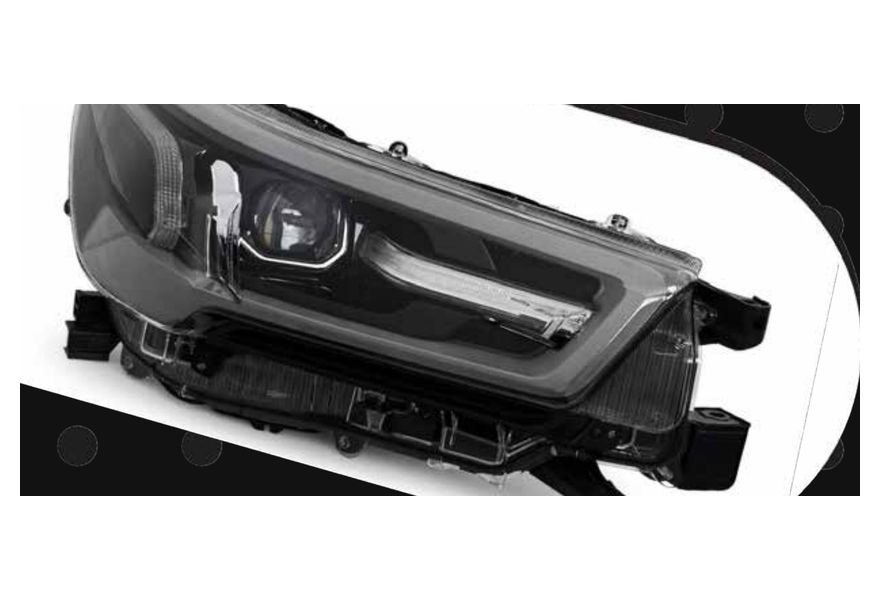 Headlight and glass assembly